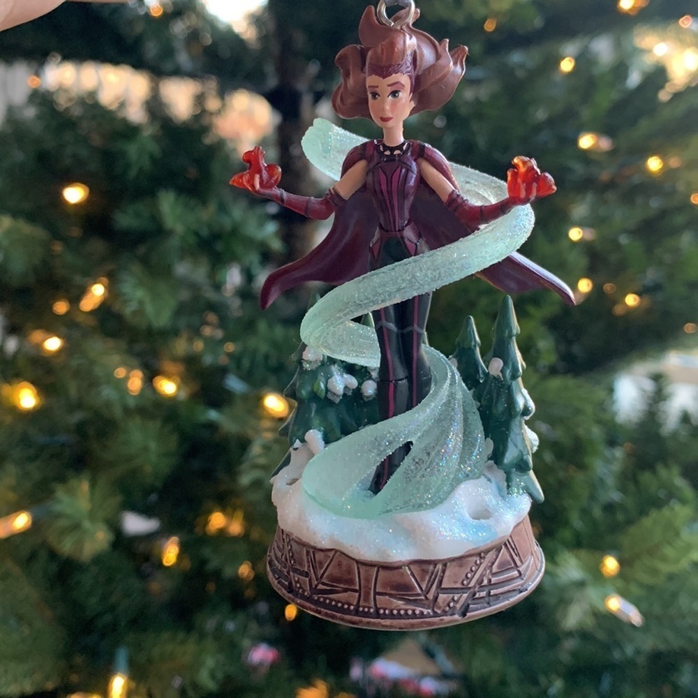NEW Disney Marvel Sketchbook Light Up Scarlet Witch Wanda Avenger Ornament